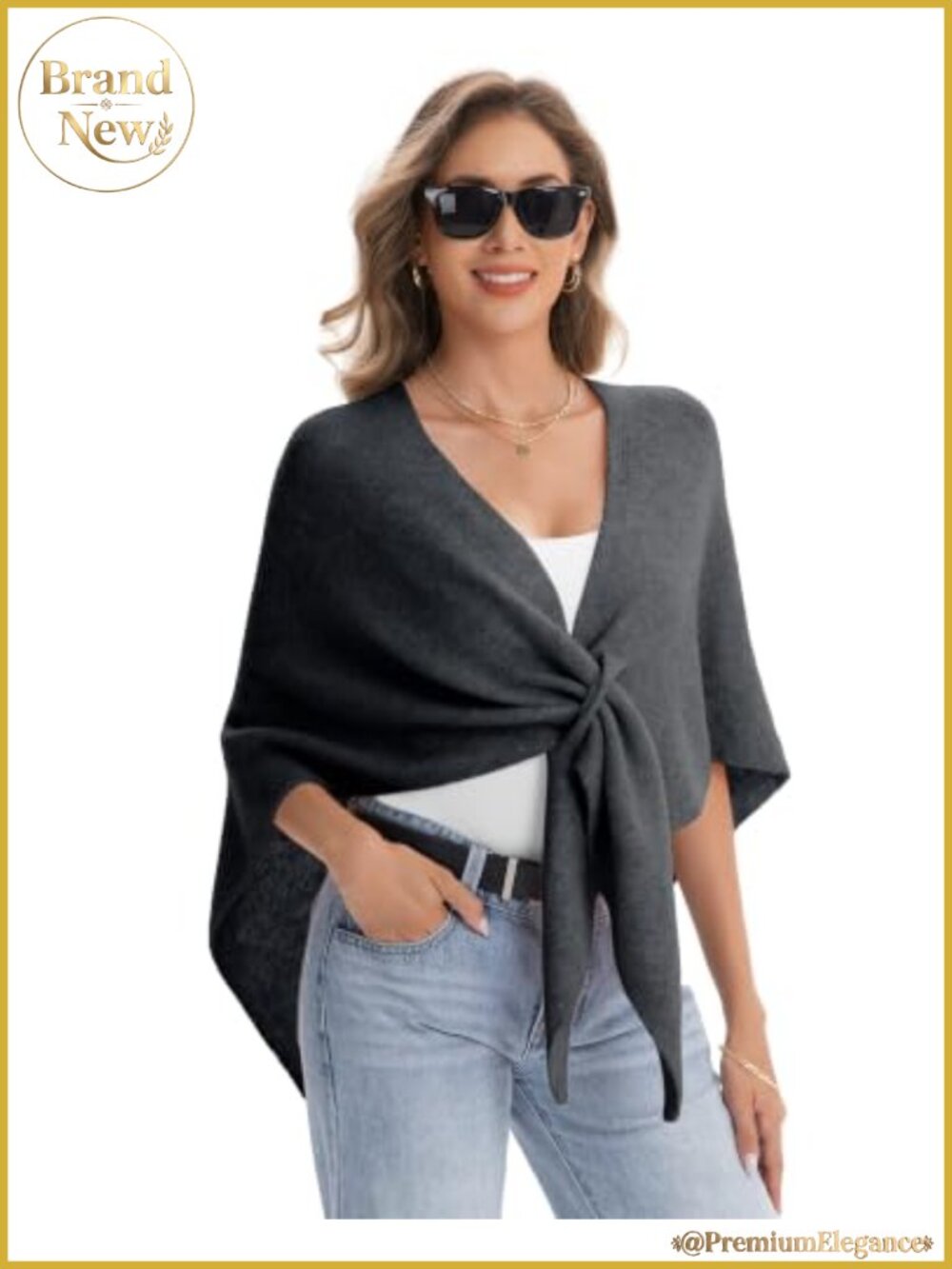 Pashmina Shawl Wrap Triangle Scarf for Women Soft Ruana Cape